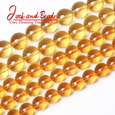 China DIY jewelry making citrine natural loose beads natural crystal loose beads wholesale factory direct citrine beads for sale