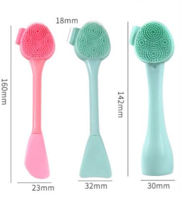 China Angular Blush Face Mask Silicone Brush Facial Skin Cleansing Brush Detergent Brush and Facial Cleansing Face Mask Applicator for sale