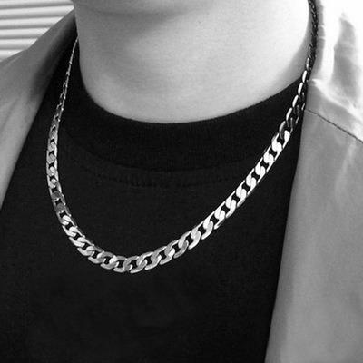 China Hip hop jewelry stainless steel link chain men's necklace men's and women's couples necklace NK simple titanium Hiphop jewerly for sale