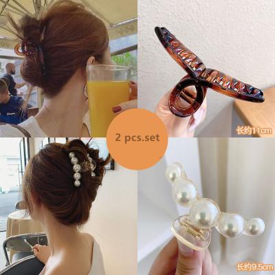 China French hair accessories barrette hair clips hair claw cuts acrylic acetate hair claw clip for sale