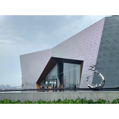 China Mordern Aluminum Laser Cut Perforated Facade Aluminum Screen Panels Decoration Partition Panel for sale