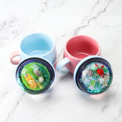 China Coffee Mug With Lid 250ML Unique Custom Ceramic Cup Drinkis Juice Water Milke Tea Cup Coffee Mug Building Ceramic Set for sale