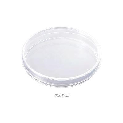 China Wholesale Sterile Plastic Petri Round PS Petri Dish Transparent Breathable Medical Reusable Cheap 90x15mm 3vents for sale