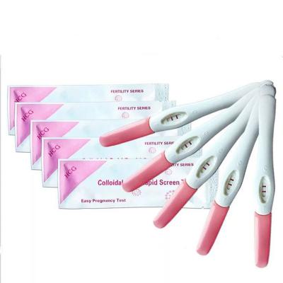 China Hospital Wholesale Medical Home Use First Hcg Pregnancy Tests Kit One Step Rapid Weeks Rapid Pregnancy Strip Diagnostic Test for sale