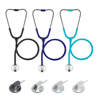 China Professional Single Side Light Hospital Stethoscope Home Medical Doctor Stethoscope Cardiopulmonary Cardiology for sale