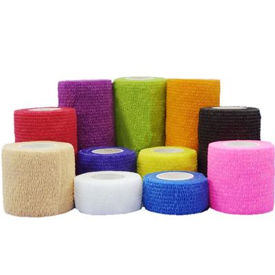 China Customized Medical Care Colors Different Sizes Custom Bandage Nonwoven Adhesive Elastic Adhesive Bandage for sale