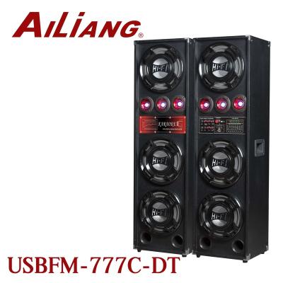 China AILIANG 2.0 10 Inch Active Stage Speaker Wireless Dual With USB SD FM Remote Control BT Radio USBFM-777C-DT for sale