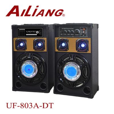 China AILIANG new mini 8 inch stage speaker with lights in woofer UF-803A-DT/2.0 for sale