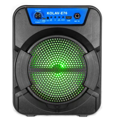 China Wireless type newest portable active rechargeable speaker KOLAV-E76 for sale