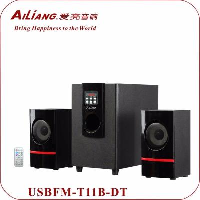 China AILIANG COMPUTER 2.1 Computer Speaker with Good Sounds (USBFMT11B/2.1) for sale