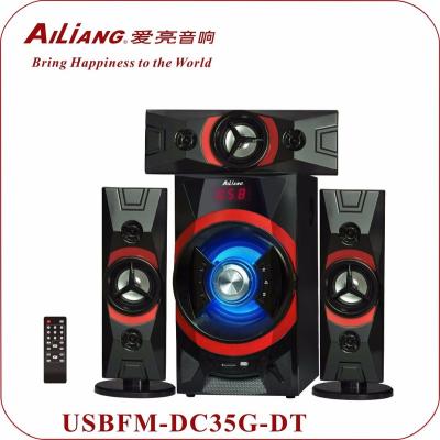 China With DC Function Ailiang Speaker USBFM-DC35G/3.1 Professional Active Home Theater Speaker for sale