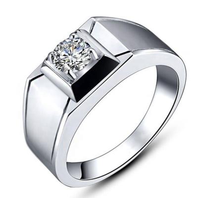 China Large Fashionable Bulk Luxury Man Engagement Starting Diamond Ring Price For Men for sale