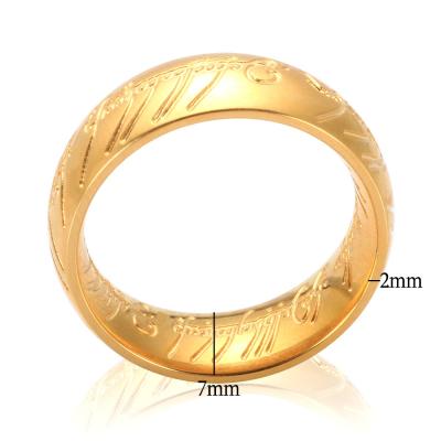 China Women's Normcore Style Spherical Titanium Magic Electroplating 18k Gold Plated Stainless Steel Ring For Women for sale