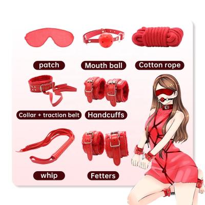 China Happy To Burst Jugetes Sexuales Erotictoys Woman Sex Toys Box Set Kit Bondage Bdsm Roleplay Cuffs Bondage SM Products for sale