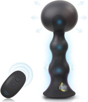 China Cool to Remote Control Electric Inflatable Anal Ball Massager Electric Inflatable Dilator Expansion Vibration Radio Explosion Plug Anal Plug for sale