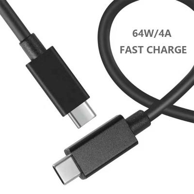 China High Current MP3/MP4 Player Laptop Computer Dual TYPE-C 4A/60W USB Fast Charging Data Cable For Android for sale