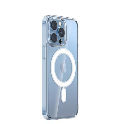 中国 Max Magnetic Transparent PC Cell Phone Case Apple 13 Cover Device PC Pro For Iphone14plus 11 XR 12 Mobile Phone 13pro Case 販売のため