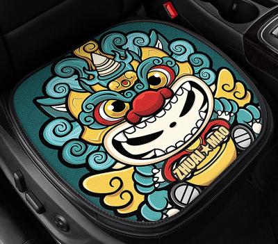 China China-chic new factor seat covers breathable current Chinese design element four-season cartoon using headrest PU leather car seat cover for sale