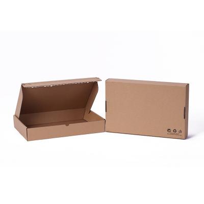 China Recycled Materials Blank Corrugated Paper Rectangle Logo Printed Quick Seal Custom 3 Ply Peel Off Self Zipper Mailing Box for sale