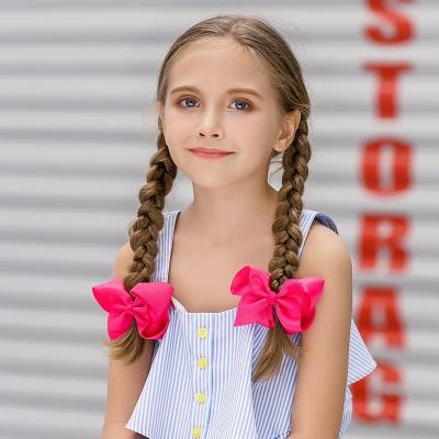 China Amazon's fashionable/cute top selling 4 -inch hair hanging the hair clip for handmade children for babies for sale