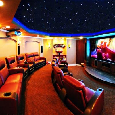 China Global Cinema Ceiling Light Led Fiber Optic Sound Absorbing Panels for sale