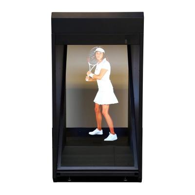 China Holographic Showcase Pyramid 3D Hologram Machine Holocube For Advertising for sale