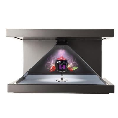 China Holographic Display 3D Holographic Projection Pyramid Hologram Display Showcase For Watch Jewelry for sale