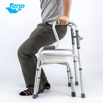 China Lightweight Functional Crutch Customized Yuteng OEM Medical Disabled Elderly Used Walkers Folding Adjustable Walker For Standing Walking for sale