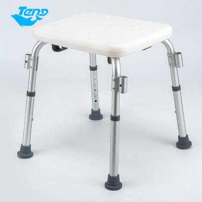 China Customized Aluminum Bath Chair Commode Chair PE Yuteng Bath Bench Shower Functional Wholesale Plastic Washing Chair for sale