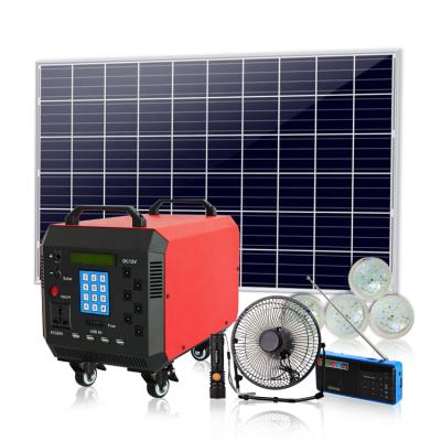 China Full Home Low Price Solar System Kits For Home Use Pay As You Go Portable Generator With 275watt Solar Panel for sale