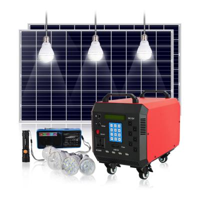 China Home SUNS Design Solar Lighting System Full Set 2x 275watt Solar Panels Generator Kit Photovoltaic DC to AC for sale