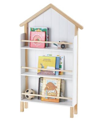 China New Modern Wooden Style Home Statistical Institute Book Shelves Children's Wooden Book Shelves for sale