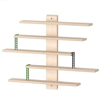 China (Height)Adjustable Children's Wall Shelf Children's Shelf Storage Rack Integrated Toy Wall Decoration Hanging for sale