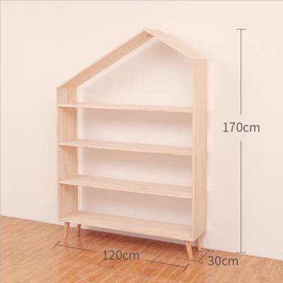 China Easy Movable Fashion Shelf Book Shelves Storage Shelf Modern Wooden Bookcase for sale