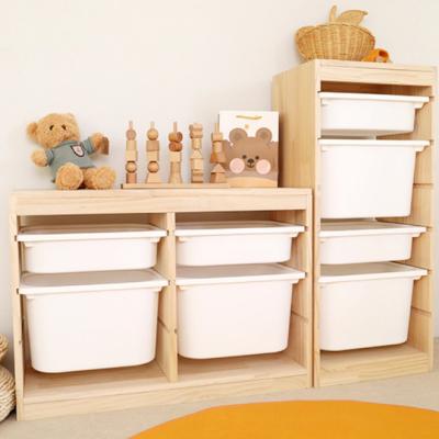 China Traditional Kids Cabinets Furniture Large Capacity Kids Drawer Made Of New Zealand Pine for sale