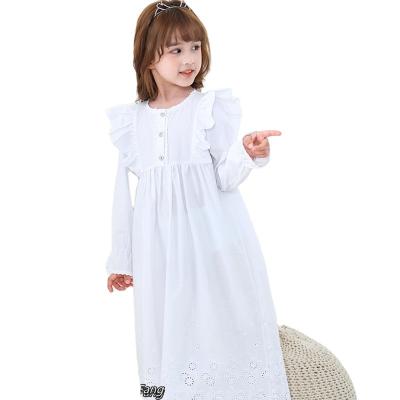 China Children Thermal Hot Sale Cotton Dress Girls Princess Pajamas Embroidery Princess Dress Comfortable Home Wear for sale