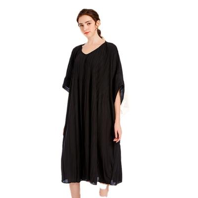 China High quality breathable ladies cotton satin nightgown for comfortable and breathable travel and vacation for sale