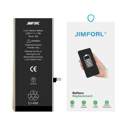 China Original Mobile Phone Jimforl 2915mAh Capacity Iphone 6 Plus 6P 6Plus Battery With TI IC And Long Life A1522 A1524 for sale