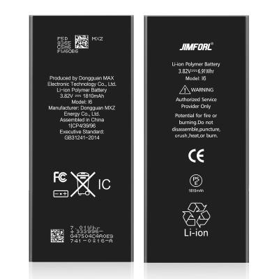 China Mobile Phone OEM OBM ODM Ready To Ship Original Hot Sale Rechargeable Zero Cycle Battery For Apple iPhone 6 Battery for sale