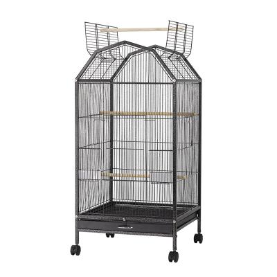 China Breathable Pet Bird Cage Tiger Skin Cockatiel Myna Devoted to Everyone with Large Space Cage Oversized Luxury Breeding Customization for sale