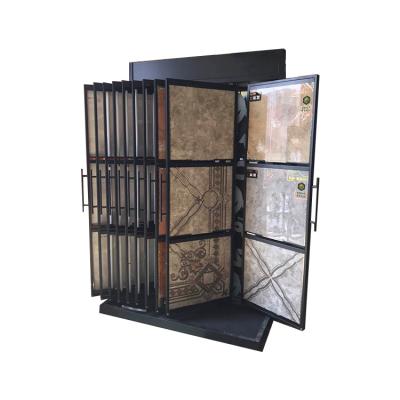 China Manufacturers Selling Steel Tube Painted Revolving Cabinet 600 J015 Bricks Display Rack for sale