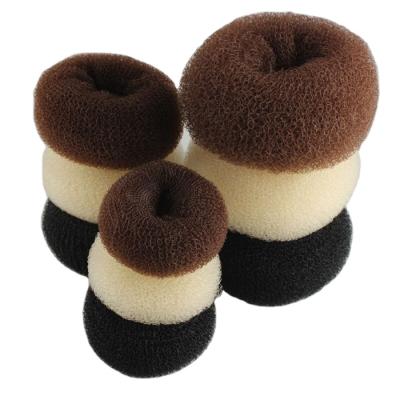 China Nylon BSCI Audited Hair Accessories Wholesale Donut Factory Fashion Hair Donut Lazy Bun for sale