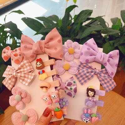 China Eco-friendly Wholesale New Design Baby Hair Accessories Set 10pcs/set Baby Hair Clip for sale