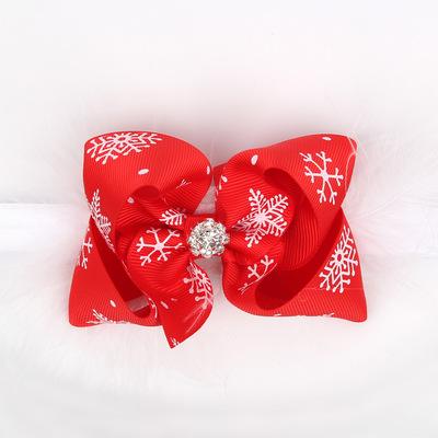 China Fashion Cute Festival Cute Christmas Bow Baby Headband Hair Accessories For Baby Christmas Headband for sale