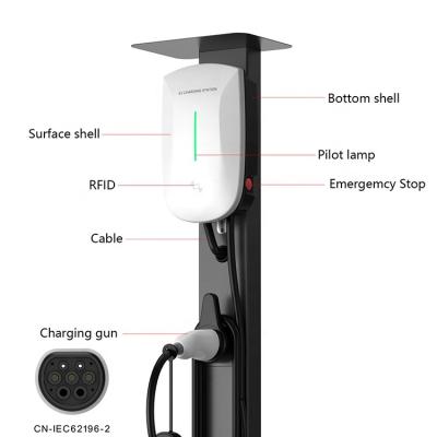 China AC Home Charging Hot Sale Safety Reliable European Standard 11KW AC Wallbox Home Wall-mounted EV Fast Charger for sale