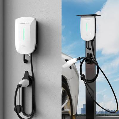 China Electric Vehicle FAST Charging High Quality oem competitive Wallbox Electric Car 32A wholesale price wall mount ev charger 7kw for sale