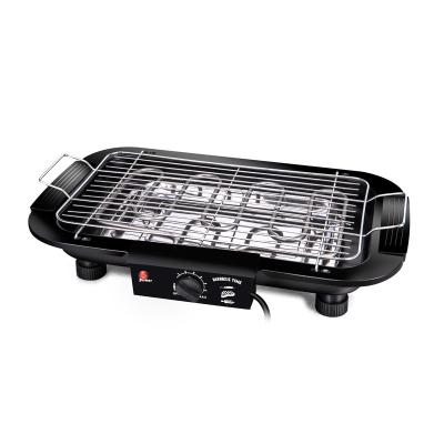 China Outdoor Electric BBQ Grill Oven Southeast Asia 220V Stainless Steel Barbecue Grill Black Plug for sale