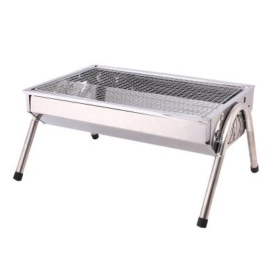 China Easily Assembled Outdoor Portable Stainless Steel Charcoal BBQ Grill for sale