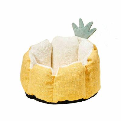 China PETKIT Cat Bed Wholesale All Weather Comfortable Machine Safe Machine Viable Heating Washable Ultra Soft Round Bed for sale