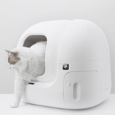 China PETKIT PURA MAX Intelligent Automatic Toilet And Sustainable Mobile App Control Self-Cleaning Trash Can For Cats for sale